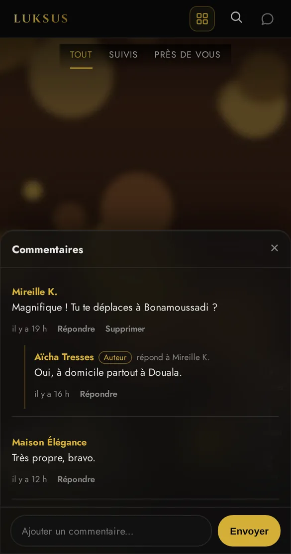 Le Fil : publications et commentaires avec réponses
